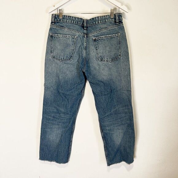 CLEARANCE - Zara Light Wash Distressed Button Fly Jeans - Picture 2 of 6
